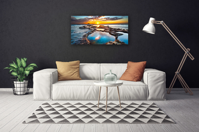 Canvas kép Sea Sun Landscape