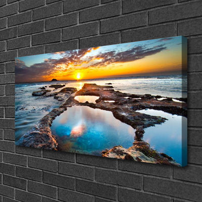 Canvas kép Sea Sun Landscape