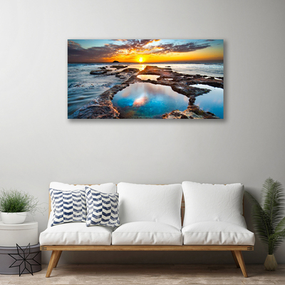 Canvas kép Sea Sun Landscape