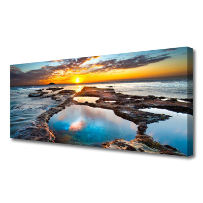 Canvas kép Sea Sun Landscape