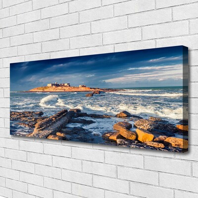 Canvas kép Sea Stones Landscape