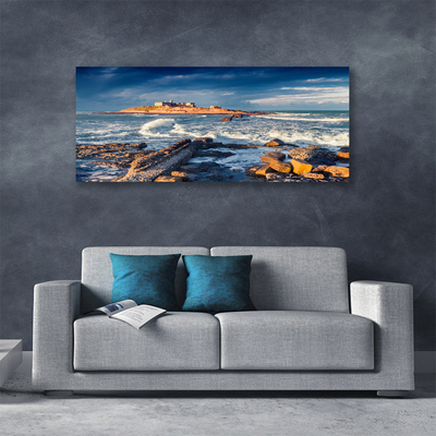 Canvas kép Sea Stones Landscape