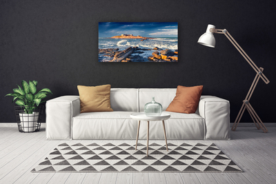 Canvas kép Sea Stones Landscape