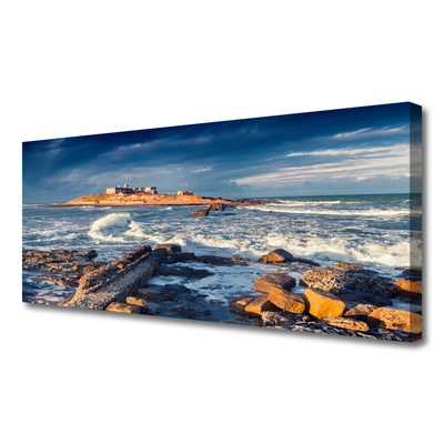 Canvas kép Sea Stones Landscape