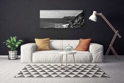 Vászonkép nyomtatás Sea Mountain Landscape