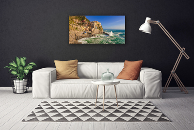 Canvas kép Sea Mountain Landscape