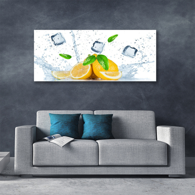 Canvas kép Lemon Ice Cubes Kitchen