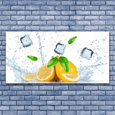 Canvas kép Lemon Ice Cubes Kitchen