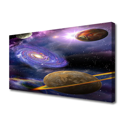 Vászonkép nyomtatás Bolygók Tér Universe