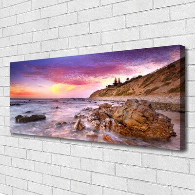 Canvas kép Sea Stones Landscape