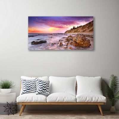 Canvas kép Sea Stones Landscape