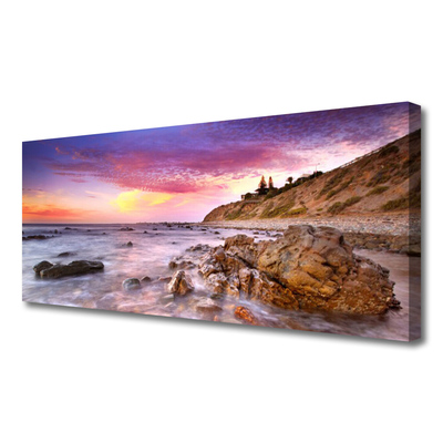 Canvas kép Sea Stones Landscape