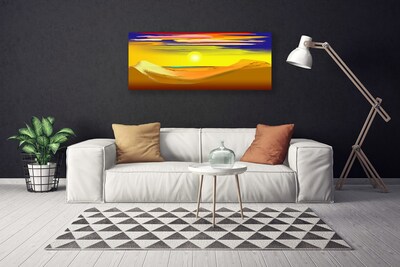 Vászonkép Desert Sun Art