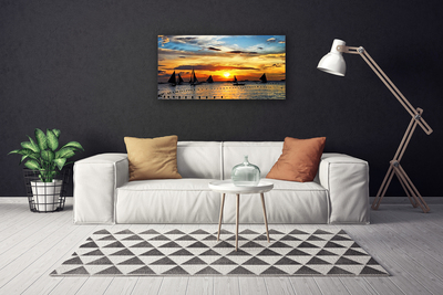 Canvas kép Tengeri hajók Sun Landscape