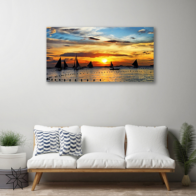Canvas kép Tengeri hajók Sun Landscape