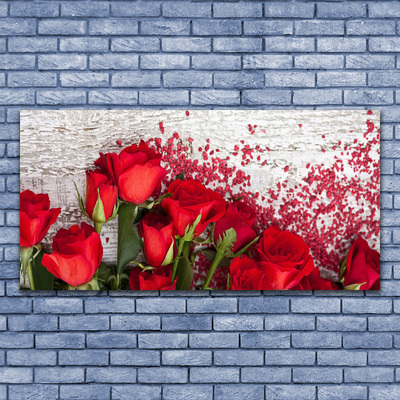 Vászonkép nyomtatás Rózsa virágok Plant