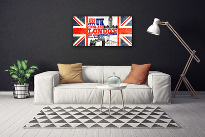 Vászonkép London Flag Art