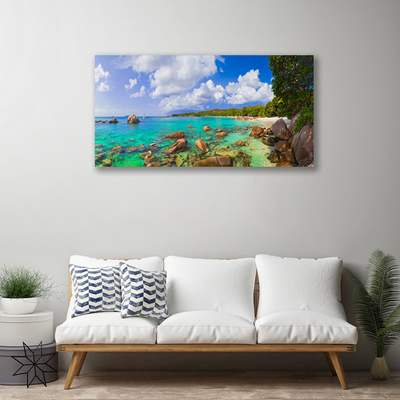 Vászonkép falra Sea Beach Landscape