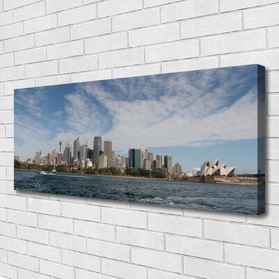 Canvas kép Sea városi házak Sydney