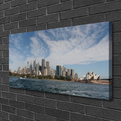 Canvas kép Sea városi házak Sydney