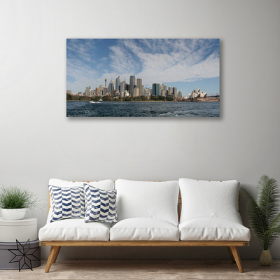 Canvas kép Sea városi házak Sydney