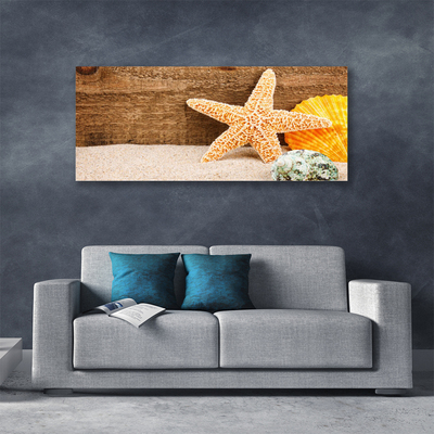 Vászonfotó Starfish Sand Art