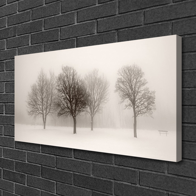 Canvas kép Snow Tájkép fák