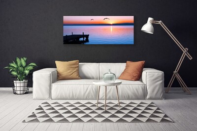 Vászonkép Sea Pier Sun Landscape
