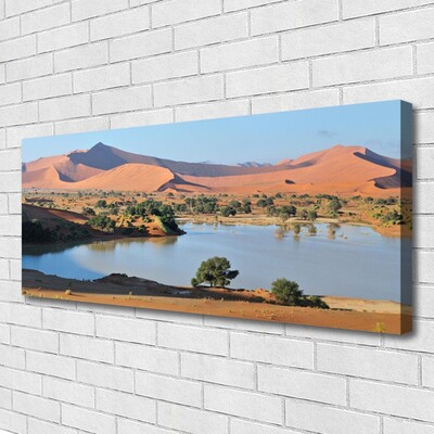 Vászonkép Lake Desert Landscape
