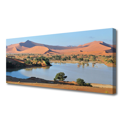 Vászonkép Lake Desert Landscape