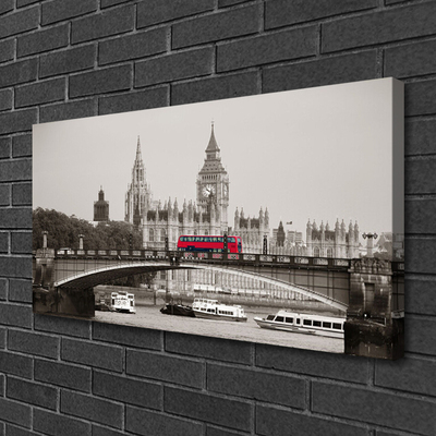 Vászonkép London Bridge, Big Ben