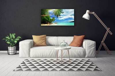 Vászonkép Palm Beach Sea Landscape