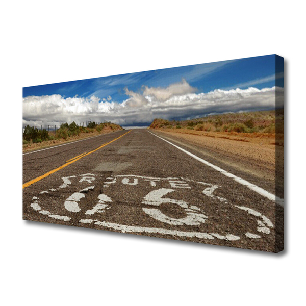Vászonfotó Way of the Desert Highway