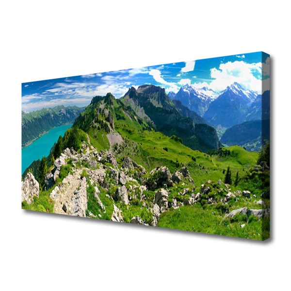 Vászonkép falra Mező Mountain Nature Landscape