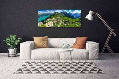 Vászonkép falra Mező Mountain Nature Landscape