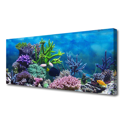 Canvas kép Akváriumi halak a víz alatt
