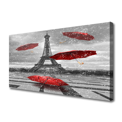 Vászonkép falra Párizsi Eiffel-torony Umbrella