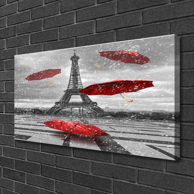 Vászonkép falra Párizsi Eiffel-torony Umbrella