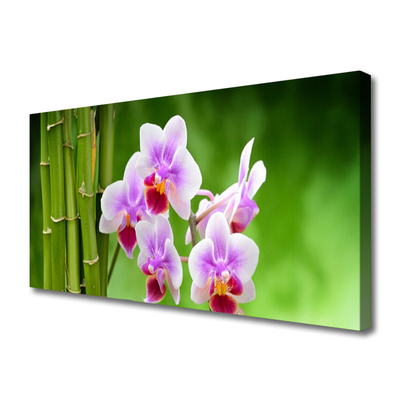 Vászonkép falra Bamboo Orchid Virág Zen