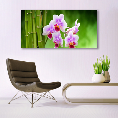 Vászonkép falra Bamboo Orchid Virág Zen