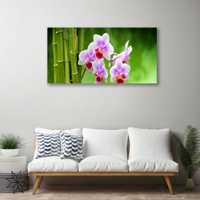 Vászonkép falra Bamboo Orchid Virág Zen