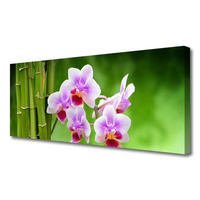 Vászonkép falra Bamboo Orchid Virág Zen