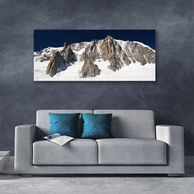 Vászonfotó Havas hegycsúcsok
