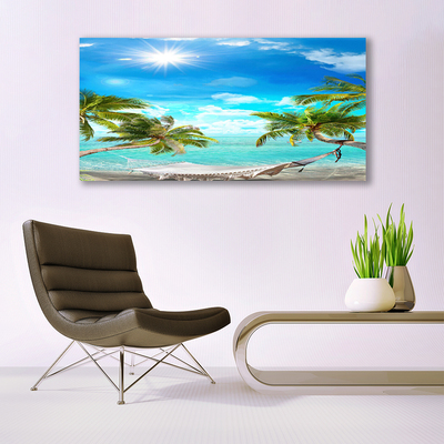 Vászonkép falra Trópusi pálmafák Hammock Beach