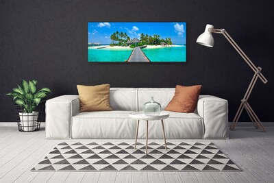 Vászonkép nyomtatás Tropical Palm Beach