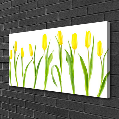 Vászonkép Tulipán sárga virágok