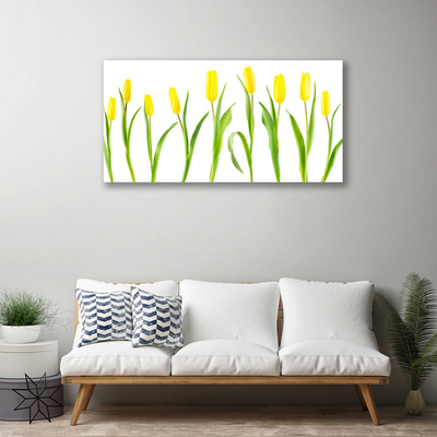 Vászonkép Tulipán sárga virágok
