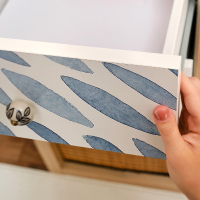 Bútor matrica művészi ecsetvonásokat ábrázoló mintával