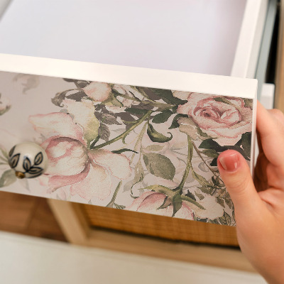 Samolepiaca fólia na nábytok Vintage virágok