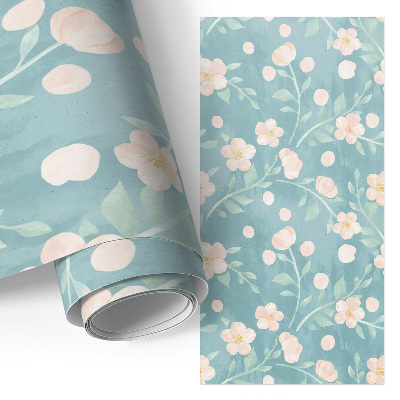 Bútorfólia virágmotívummal